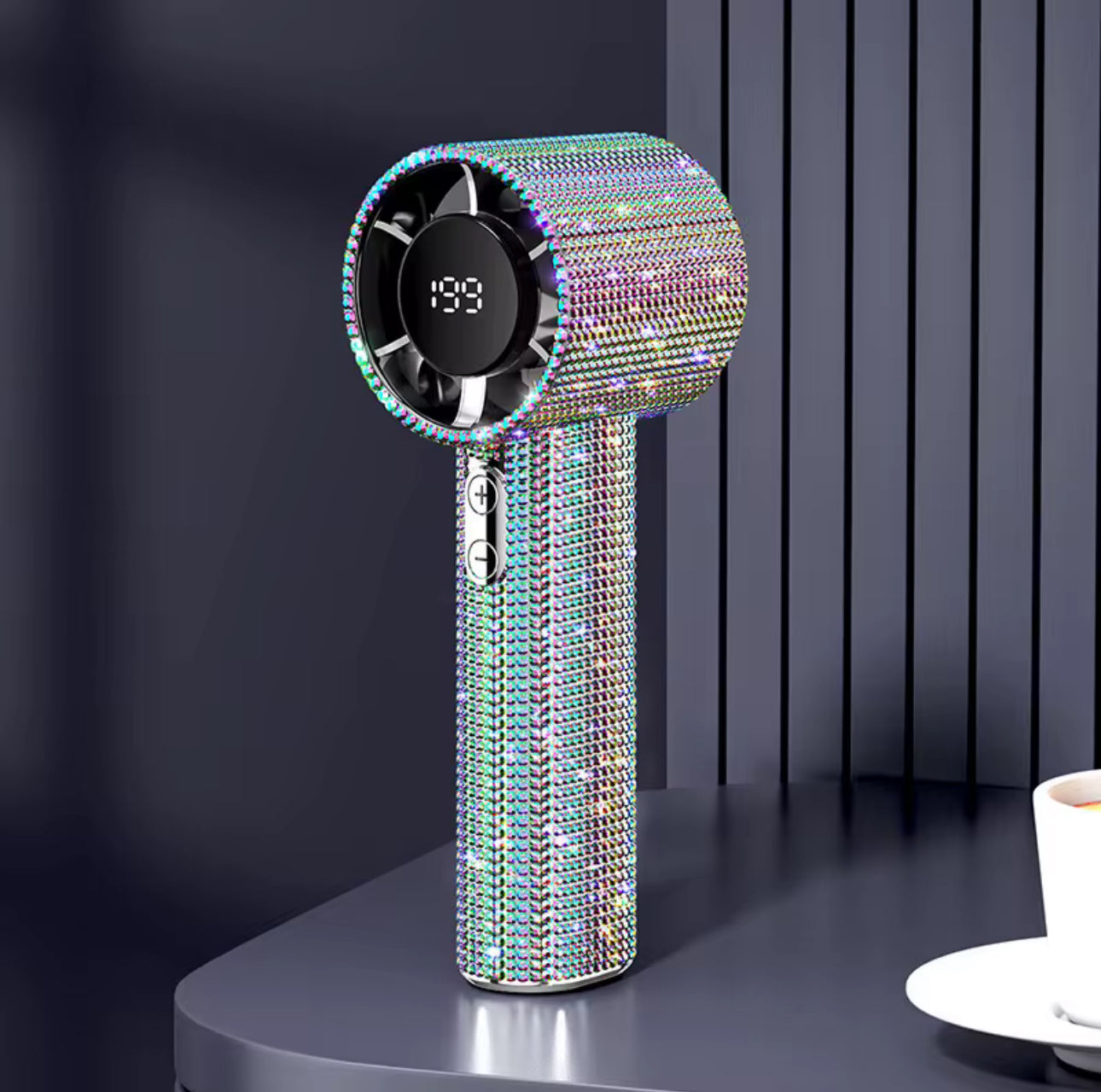Portable Rhinestone Fan